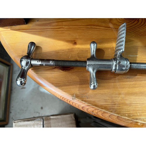 1312 - Antique Aluminium boot stretcher by the Magic Polish Co. Ltd. Leicester. England