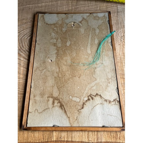 1346 - Clown mirror signed Davies