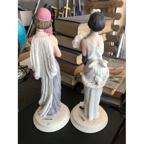 1353 - Pair of Belconi Italian resin figurines in good condition