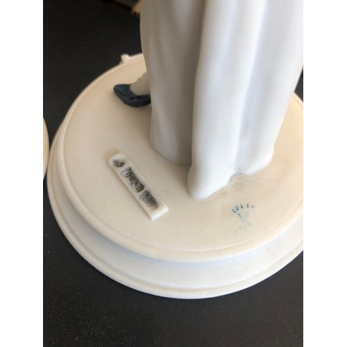 1353 - Pair of Belconi Italian resin figurines in good condition