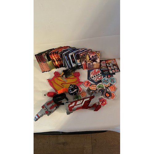1376 - A large collection of Bakugan toys and cards. Very collectable