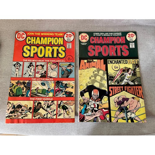 1403 - No.1 & No.2 Champion Sports comics. No.1 NOV 1973 30454 & N0.2 JAN 30454