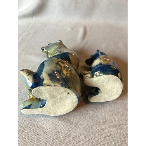 1416 - A pair of Collage Bears