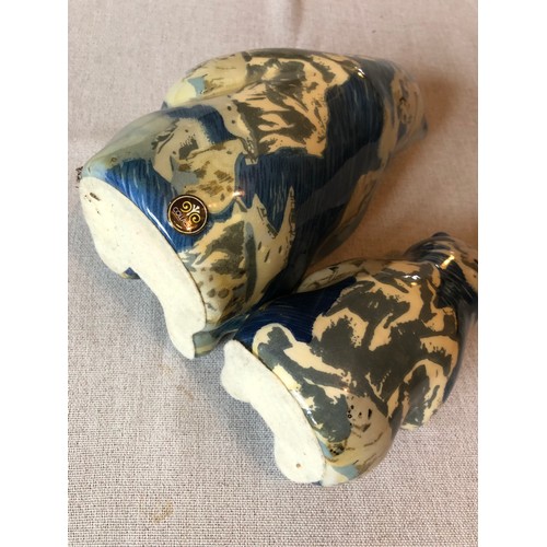 1416 - A pair of Collage Bears