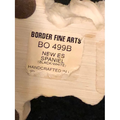 1424 - No. BO499B Border Fine Arts New ES Spaniel Black & White