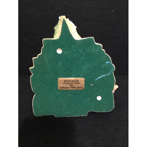 1425 - Border Fine Arts Jack Russel mother and pups. Signed Mairi Lang Hunt