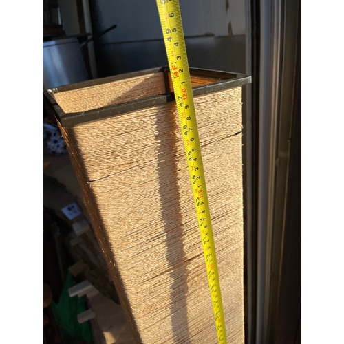 1463 - Retro hemp and metal lamp