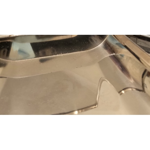 1593 - Comers Silver plated cigarette box, 12 x 9cm