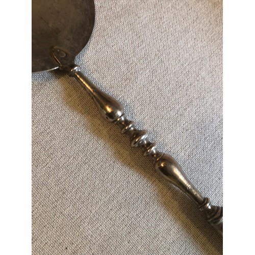 1602 - A large 19th century silver serving spoon, likely United Arab Emirates, marked in Arabic and tested ... 