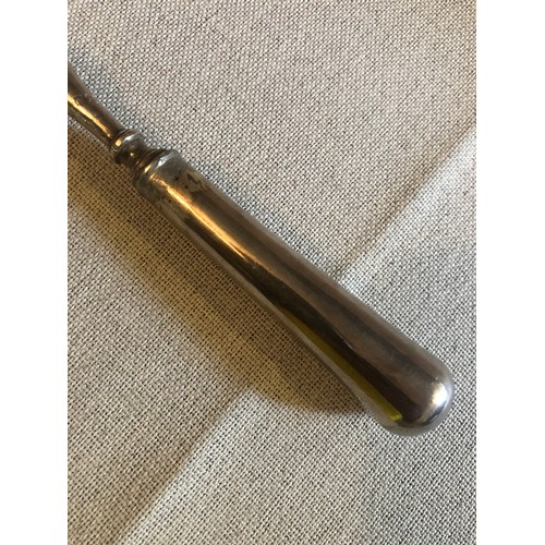 1602 - A large 19th century silver serving spoon, likely United Arab Emirates, marked in Arabic and tested ... 