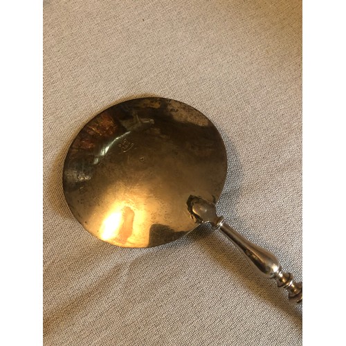 1602 - A large 19th century silver serving spoon, likely United Arab Emirates, marked in Arabic and tested ... 