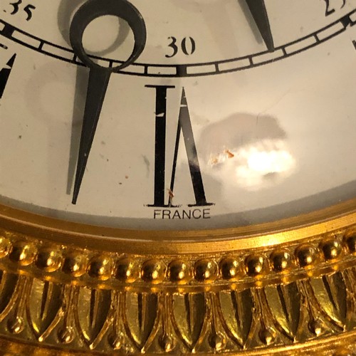 1616 - Hour Lavigne French 4 kg clock with Swiss mechanism and key complete with original box and instructi... 