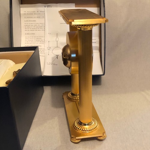 1616 - Hour Lavigne French 4 kg clock with Swiss mechanism and key complete with original box and instructi... 