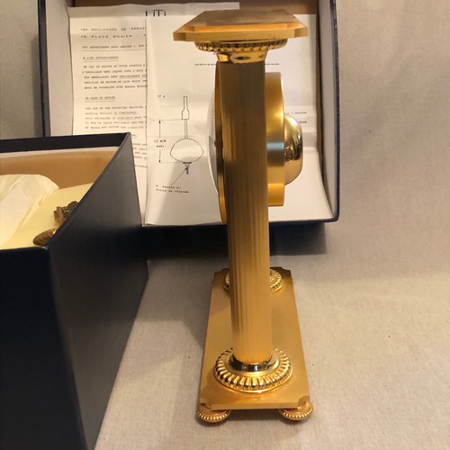 1616 - Hour Lavigne French 4 kg clock with Swiss mechanism and key complete with original box and instructi... 