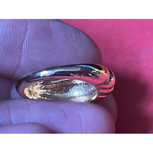 1698 - Yellow metal ring size N