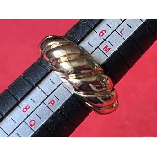 1698 - Yellow metal ring size N