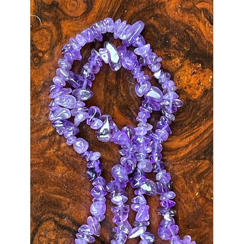 1738 - Amethyst chip necklace