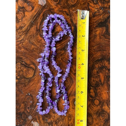 1738 - Amethyst chip necklace