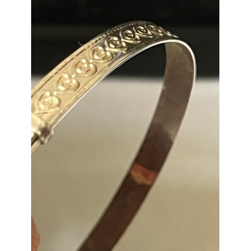 1758 - Silver tested bangle 6.6g