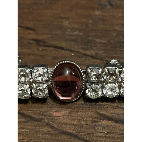 1817 - Rhinestone bar brooch