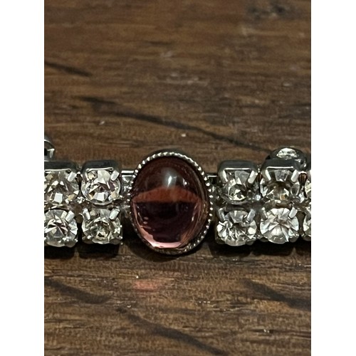 1817 - Rhinestone bar brooch
