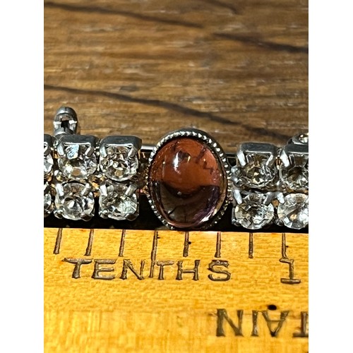 1817 - Rhinestone bar brooch