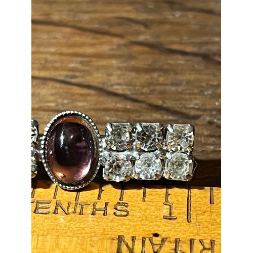 1817 - Rhinestone bar brooch