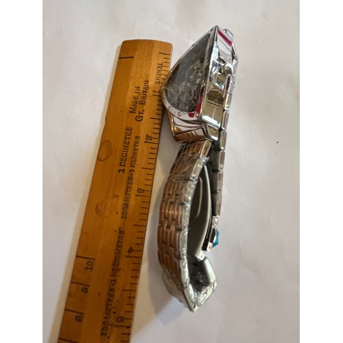 1888 - Duncougar automatic watch. Never worn with plastic covers on face and strap. Stainless steel