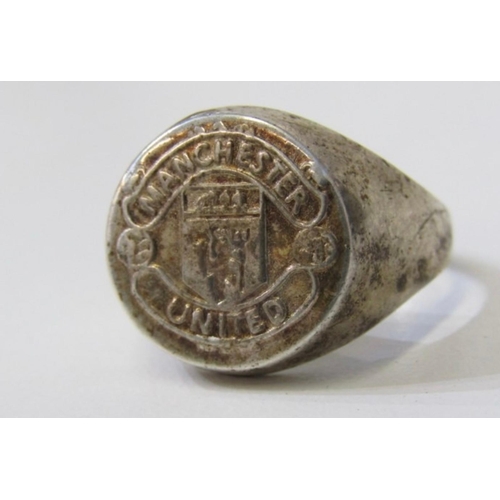 Manchester United silver ring