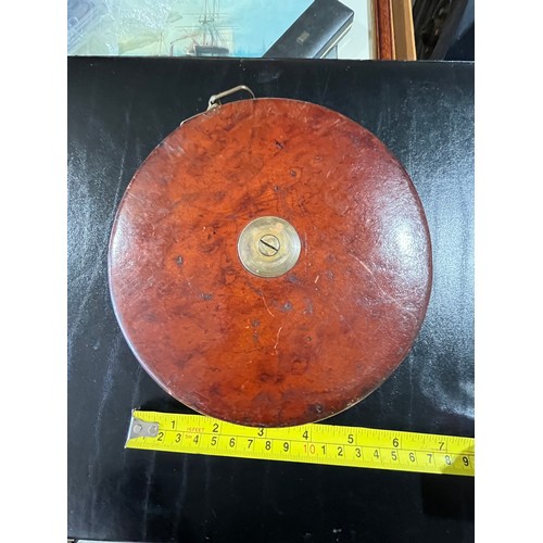 49 - Rare John Rabone & sons 100ft leather bound tape No. 281