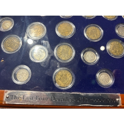 The Last Four Decades of Threepence’s with Fifteen genuine British ...