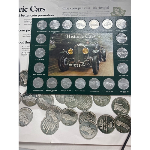 Historic Cars Commemorative Token Collection — Complete with Original ...