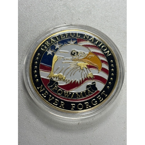690 - U.S. Armed Forces “Grateful Nation” Challenge Coin Patriotic commemorative coin honouring all servic... 