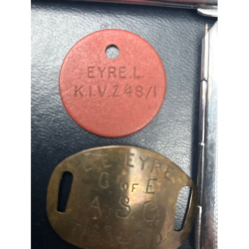 837 - Attributed WW1 1914 Star Trio & WW2 Defence Medal Family Archive — Driver L. Eyre, A.S.C. A fully do... 