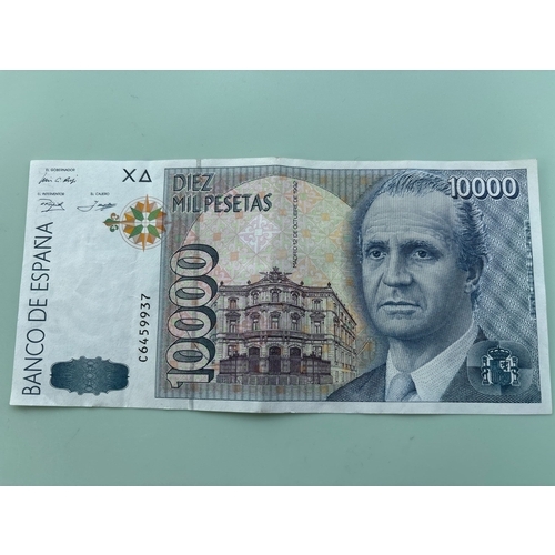 90 - Spain 10,000 Pesetas Banknote – 1992 Issue (Juan Carlos I) super ! One for the serious collector. Pr... 