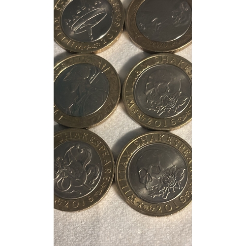 97 - UK £2 Coin Collection – 9 Mixed quality Commemorative Coins (as pictured) F
