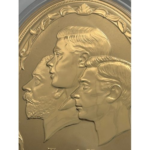 424 - Year of the Three Kings 1936 – Low Issue No. 00003 Gold-Plated Proof Medallion with Swarovski Detail... 