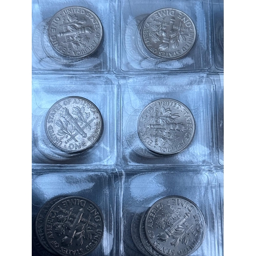 USA Roosevelt Dime Collection – 240 Coins Large quantity of 240 U.S ...