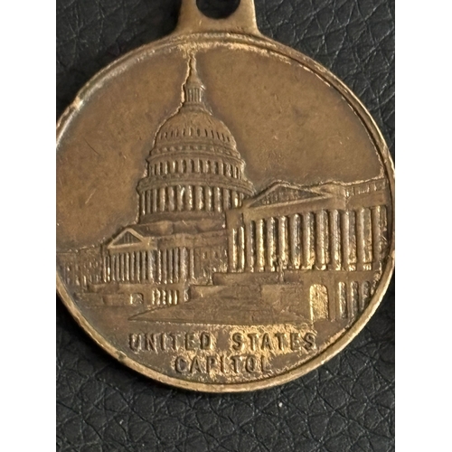 5 - President Dwight D. Eisenhower Commemorative Pendant United States Capitol Souvenir, c.1953–1961  Vi... 
