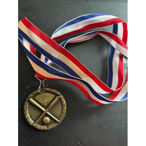 6 - Blue Bombers Baseball Medal – 2000  Award medal presented to a member of the “Blue Bombers” baseball... 
