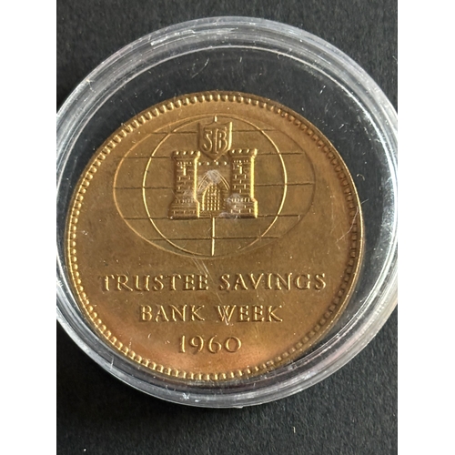 13 - rustee Savings Bank Week Medal 1960 – Rev. Henry Duncan  Commemorative bronze medal issued for Trust... 