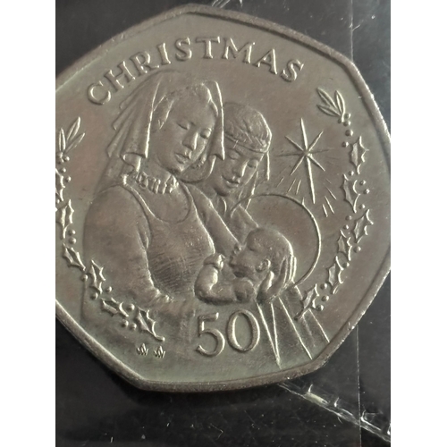 32 - “Christmas 50p Coin Set Gibraltar & Isle of Man Commemorative Pair”