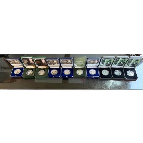 318 - 925 silver coins in boxes 28 grams