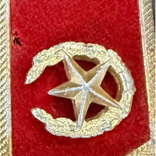 8 - Cold War military dress uniform collar tabs, probably Middle Eastern or Soviet-influenced (c. 1960s–... 