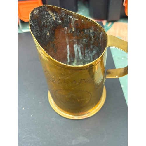 30 - WW1 German Trench Art Shell Case Jug – Dated 1919  Interesting First World War trench art jug fashio... 