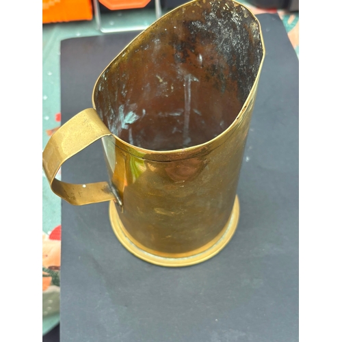 30 - WW1 German Trench Art Shell Case Jug – Dated 1919  Interesting First World War trench art jug fashio... 