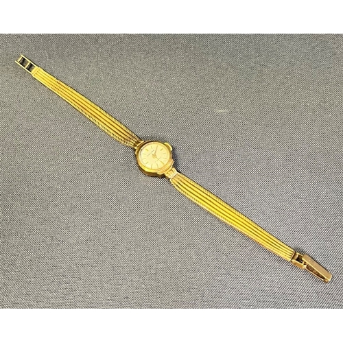 98 - VINTAGE 9CT GOLD LADIES BAUME WATCH in original presentation case, 15.1mm round case stamped .375, g... 