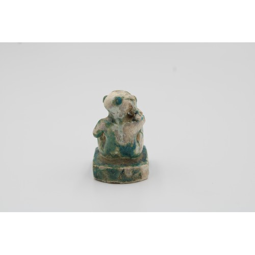 278 - Egyptian Ptolemaic or later era, depicts a squatting man.

height: 4 cm