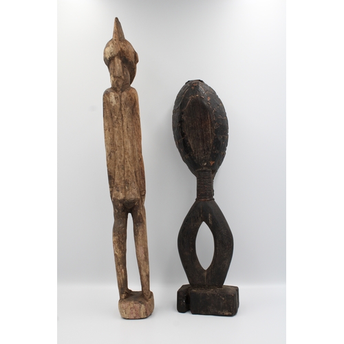 281 - Collection of five African wooden figures.

Tallest figure measures approximately 48.5 cm in length.