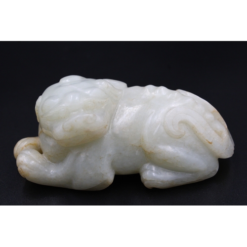 35 - This exceptional artefact, crafted from rare white jade and dating back to the illustrious Ming Dyna... 